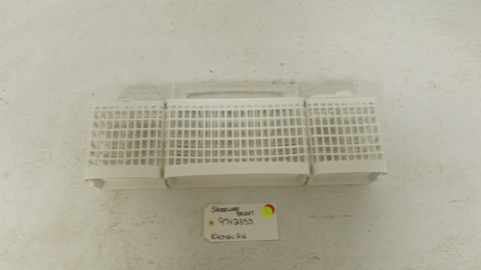 KITCHEN AID DISHWASHER 9742853 SIVERWARE BASKET (USED) KITCHEN AID DISHWASHER 9742853 SIVERWARE BASKET (USED)